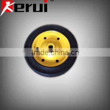 Never flat 13 inch solid rubber wheel for handcarts