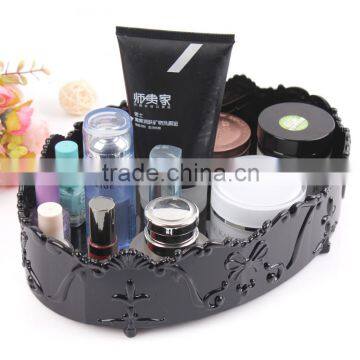 D03 ANPHY Plastic Oval Household Decoration Makeup Organizer Storage Box Holder Display Stock