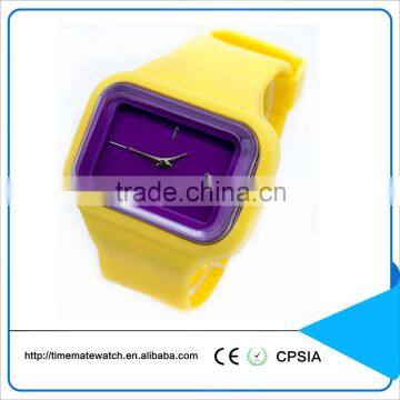 Favor waterproof watch cheap wholesale silicone watch coloful dial and strap fashion watch silicone rubber watch