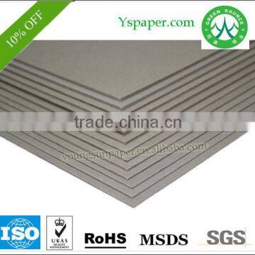 4mm laminated kappa gray chip board for suits box grey board