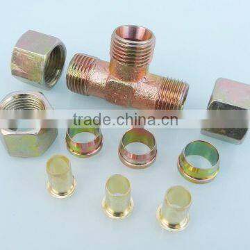 Carbon steel pipe fitting 10 pieces fitting for nylon tube