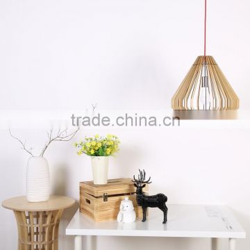 2016 hot sale dining room pendant light modern wooden lamp JK-8005B-13 LED pendant light