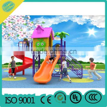 outdoor kindergarten playground,children plastic slide , multiway baby plastic slide