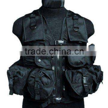 Black U.S issue tactical vest with 600D nylon