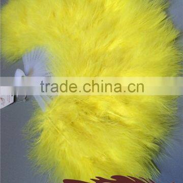 Natural Craft Marabou Turkey Feather Large Hand Fans photo-4