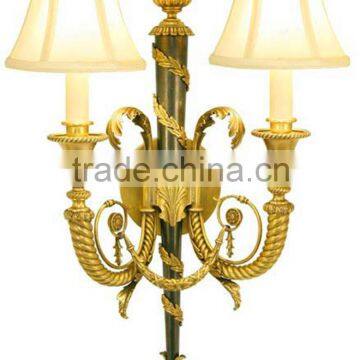 elegant brass wall lamp traditionnal for lavatory