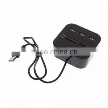 All in One Multi-card Card Reader With 3 Ports USB 2.0 Hub Combo for MMC/M2/MS Wholesale photo-4