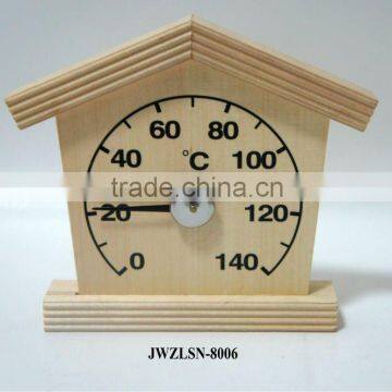 wooden sauna thermometer and hygrometer