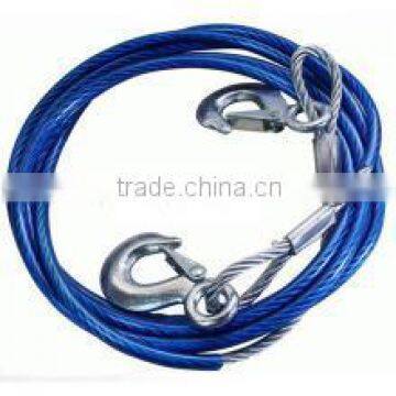 quality emergency steel wire car breakdown tow rope