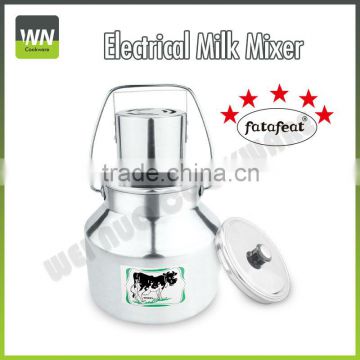 Aluminum milk pot w/ electrical mixer