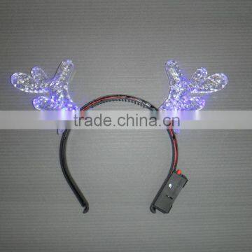 popular Flashing Blinking Glow Antlers hairpin Headband