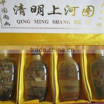 Chinese Traditional snuff box c/w Picture