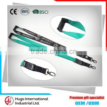 Newest custom 100% polyester printing safety hook id card holder lanyard                        
                                                                                Supplier's Choice