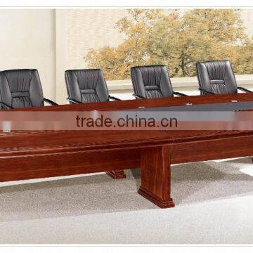 super huge office mdf wood conference table socket factory sell directly HP39