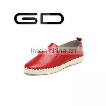 GD genuine leather three colors neutral women shoes with low price