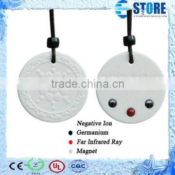 Pure White Latest Pendant Design Lava Stone Quantum Pendant