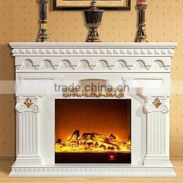 White Marble home decoration antique stone fireplace