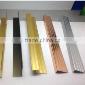 aluminum tile trim profile, aluminum extrude to the carpet