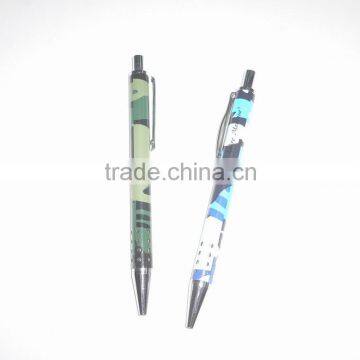 Hot selling metal ballpoint pen with 24 hollows grip