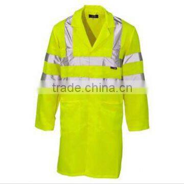 EN20471 2016 Green 100% Polyester 3M Reflective Raincoat Quality Choice photo-6