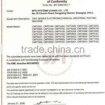 DECLARATION of Conformity