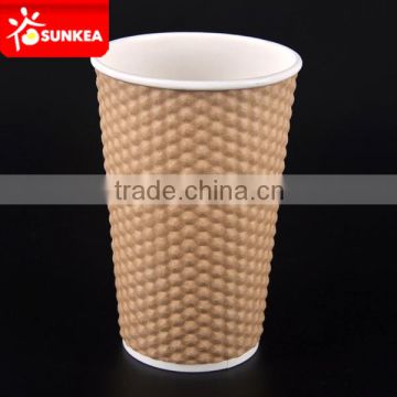 Disposable 0.4l 400ml coffe cup paper