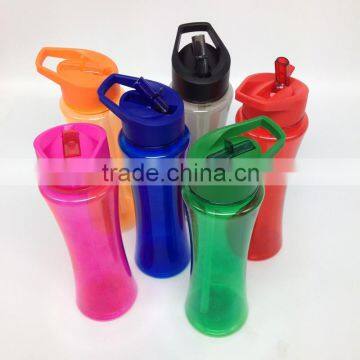 Tritan Water Bottle with Straw Flip it Top Spout
