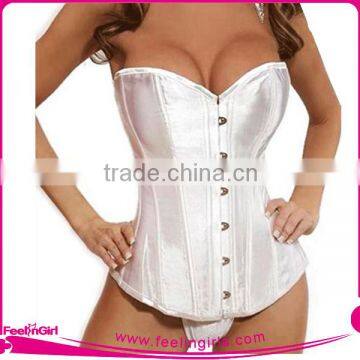 Hot Women Sexy Black And White Corset Free Shipping