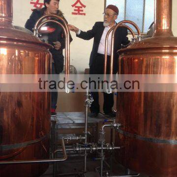 Beer Brewery Mash Tun 500l Red Copper Brew Kettle for Sale photo-2