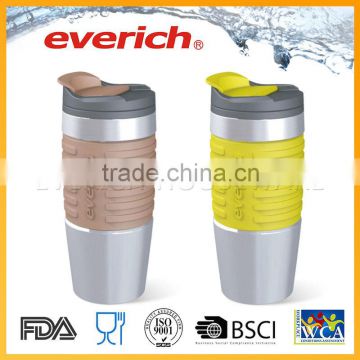 16oz PP Inside With Silicon Sleeve Vacuum Mug