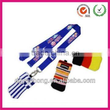 2013 fashion custom printed polyester lanyards