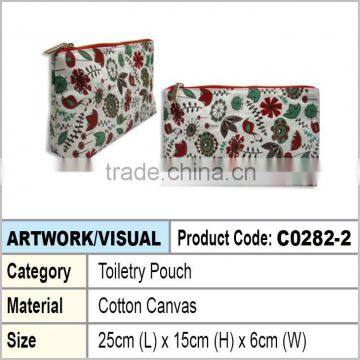 Zipper toiletry pouch