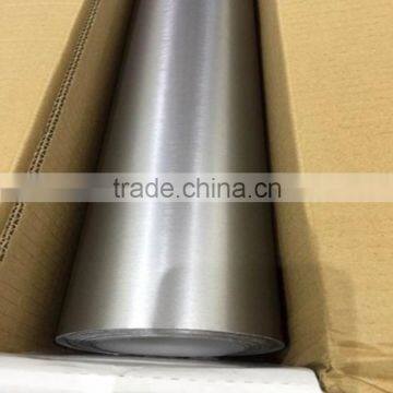 Wholesale factory price car decorative chrome brushed aluminium metallic pvc film