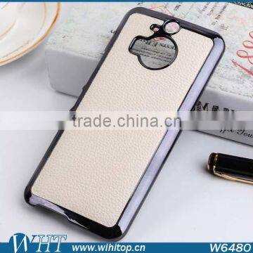 Wholesale China Supplier Case for HTC M9 Plus, for HTC M9 Plus Case Slim Leather Chrome Cover