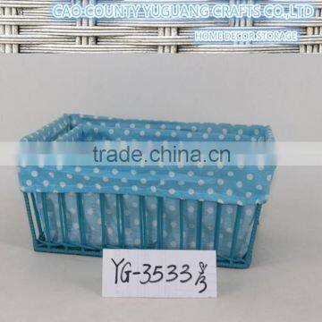 multiple usage blue color sundry baskets