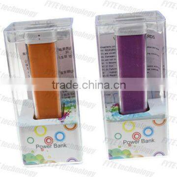 GOOD CAPACITY lipstick mini traveling charger/mobile phone charger 2600mah