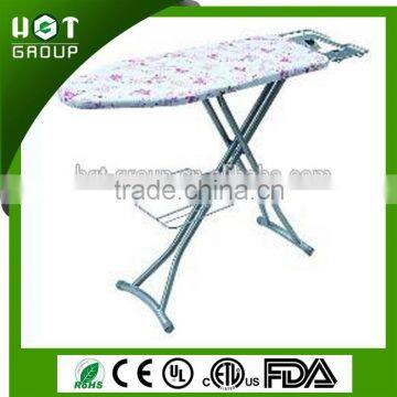 steel mesh steam Ironing board with wire holder