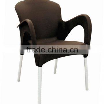 elegant plastic leisure chairs with arms used indoor and outdoor 1314a