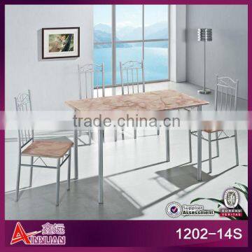 1202-14S cheap 4 person rectangle marble dining table