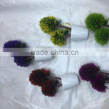 Artificial Potted Plant Plastic Table Small Plant Pots Artificial Grass Ball Tree photo-4