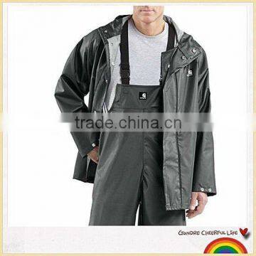 worker industrial pvc raincoat