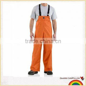 Orange industrial workwear overalls