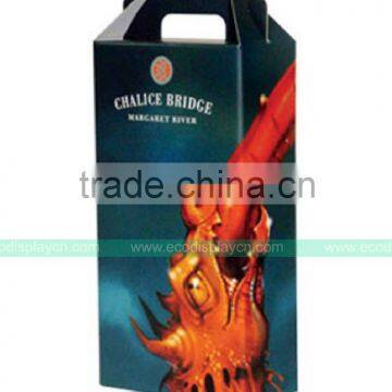 Cardboard Double Wine Bottle Carrier