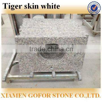 Tiger skin white granite countertops