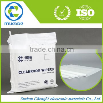 micro-denier disposable lint -free semiconductor use polyester cleanroom wiper