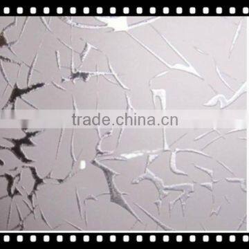 acid etched glass/frosted glass/Deep processing art glass