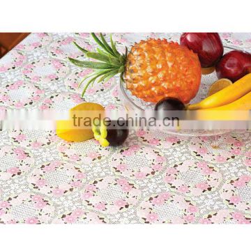 PVC lace table cloth designed paper roll tablecloth