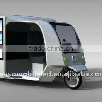 Scooter advertising trailer,advertising lightbox,electrical advertising vehicle