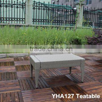 CLEAR ALUMINIUM WICKER GARDEN CHAIRS AND TABLES