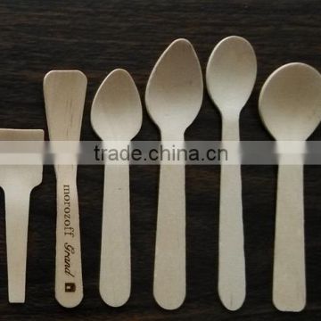 wooden ice cream spoon